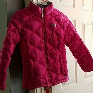 Girls The North Face 550 down Winter jacket 10/12